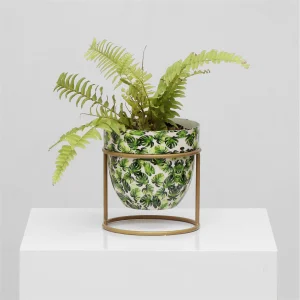 Artistic print plant containers