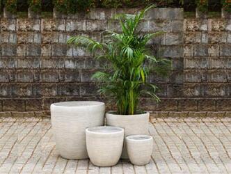 Small indoor plant pots, buy large planters, modern plant pots, fiber planters online India