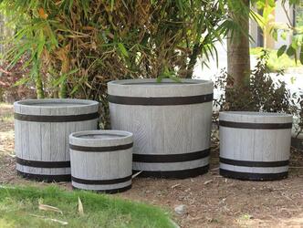 Premium FRP Planter Styles, Unique Fiberstone Plant Containers, Contemporary Outdoor Decor