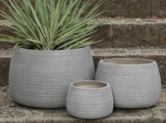 Exclusive FRP Tall Planters, Rustic Fiberstone Pottery, Affordable Indoor-Outdoor Decor