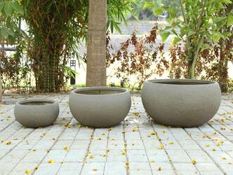 Indoor FRP Plant Pots, Stylish Fiberstone Pottery, Affordable Garden Plant Containers