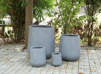 Designer FRP Pottery Collection, Luxury Fiberstone Planters, Stylish Garden Decor