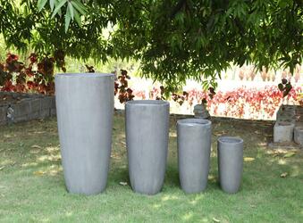 Indoor FRP Plant Pots, Stylish Fiberstone Pottery, Premium Outdoor Plant Containers