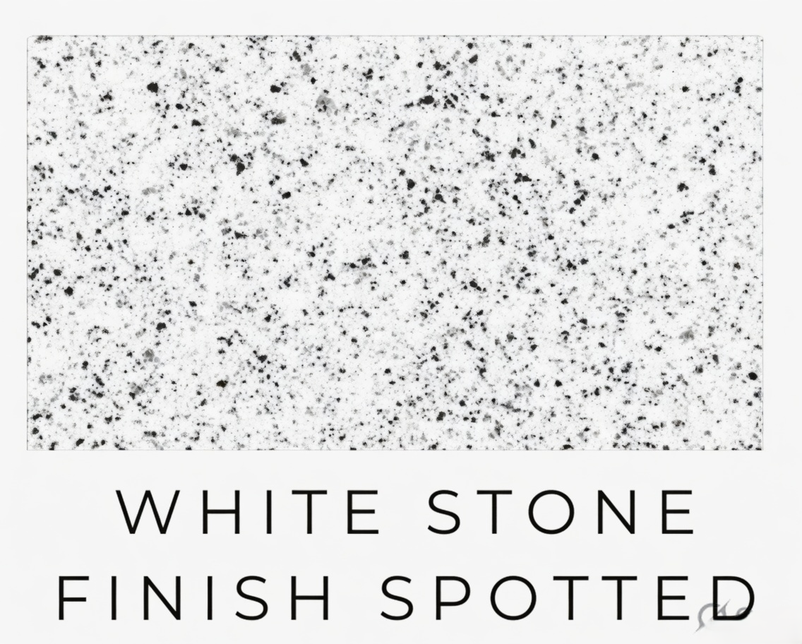 White Stone Spotted Finish
