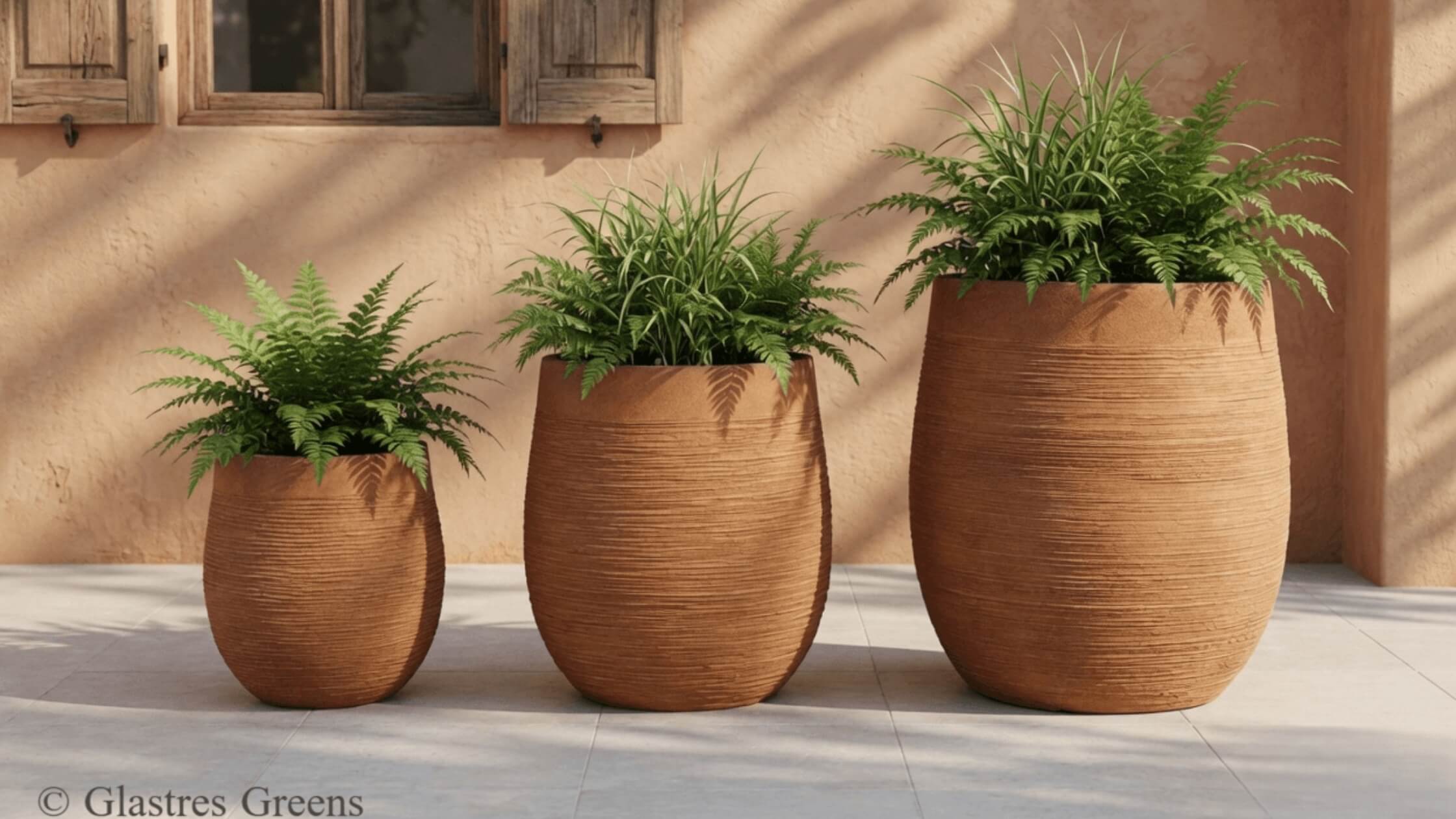 Luxury FRP Planters for Villa Landscape