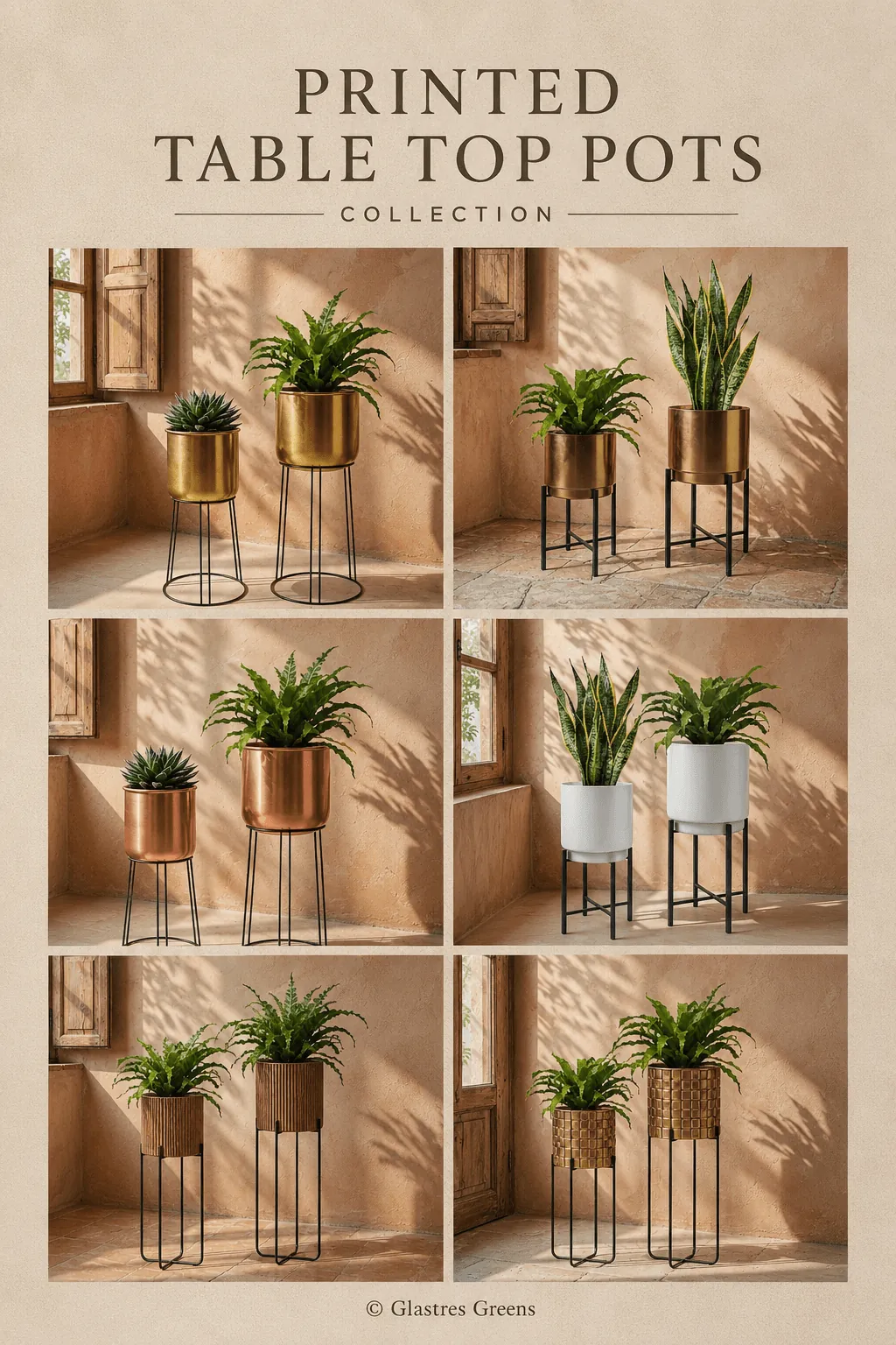 Printed Table Top Pots