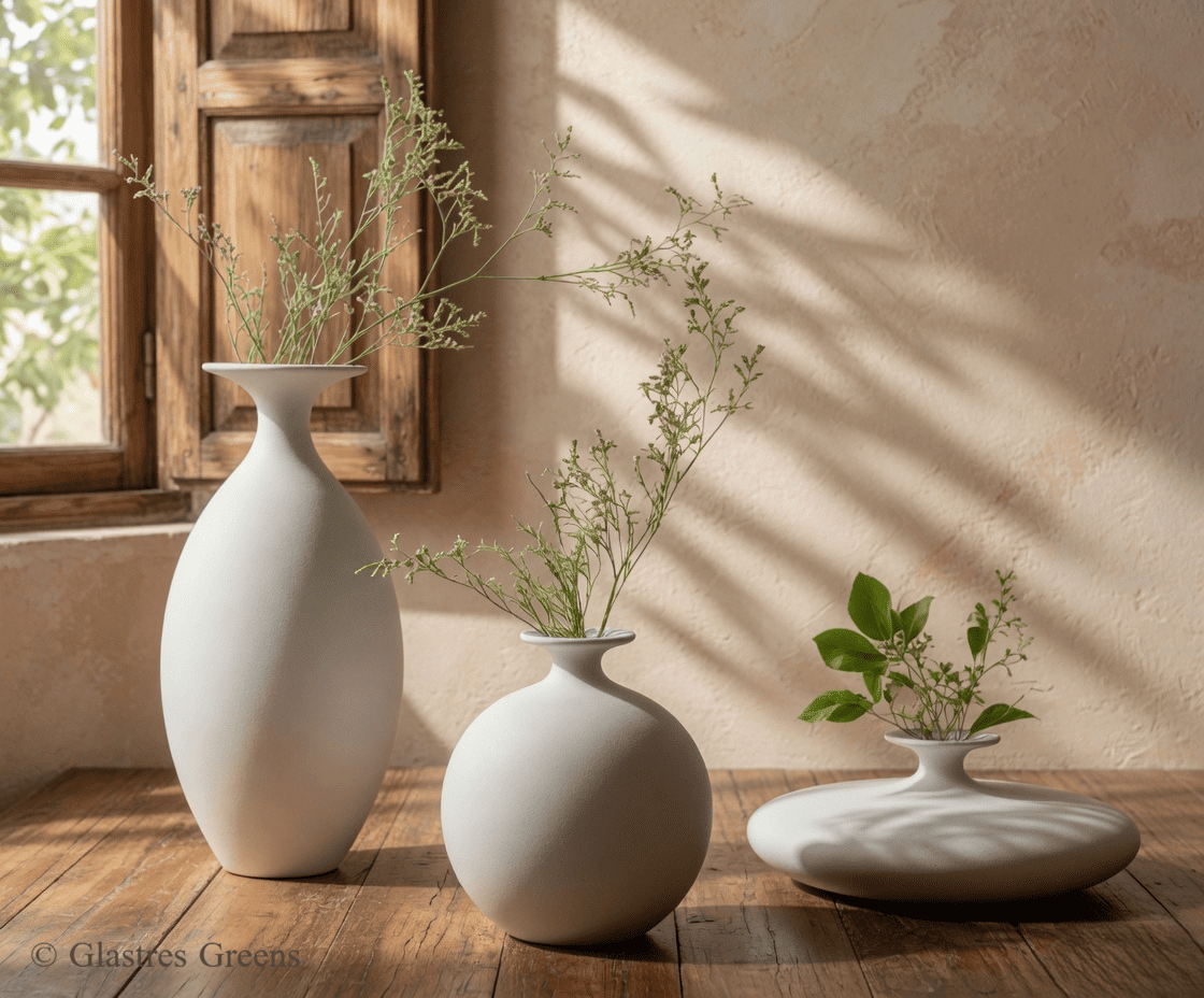 Earthy Dimple Jar Premium Decorative FRP Vase - Sculptural Statement Piece for Luxury Interiors and Gardens
