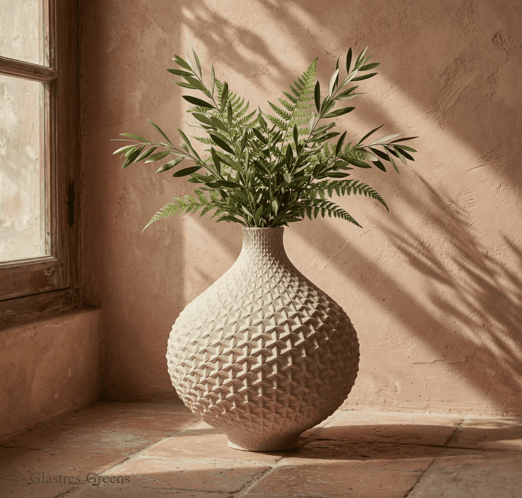 Harmony Bloom elegant fiberglass decorative vase featuring soft rounded forms, designed to bring graceful beauty to luxury interiors and garden settings.