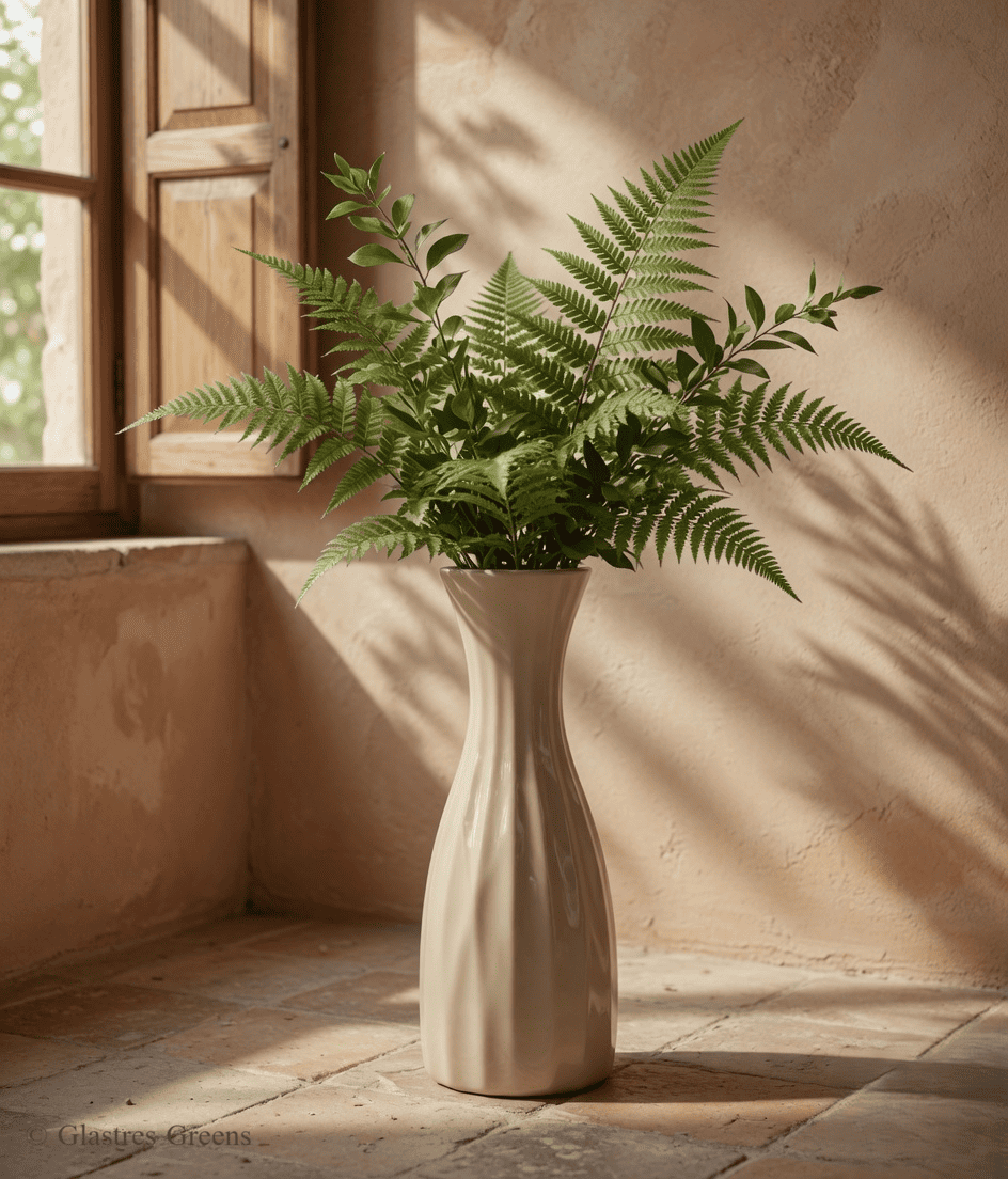 Nebula extra tall sculptural fiberglass decorative vase with dramatic vertical presence, designed as a bold luxury accent for premium interiors.