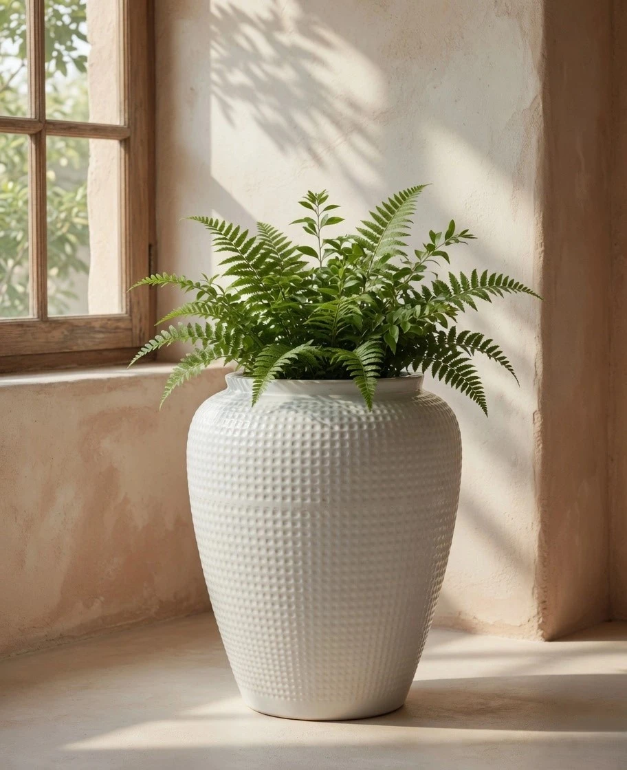 Corporate campus greening with premium large-scale architectural FRP planters