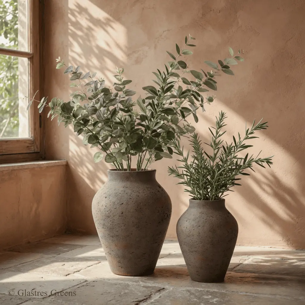 A designer rectangular planter bordering a modern outdoor cafe, creating a chic and sophisticated living wall that enhances dining privacy and ambiance.