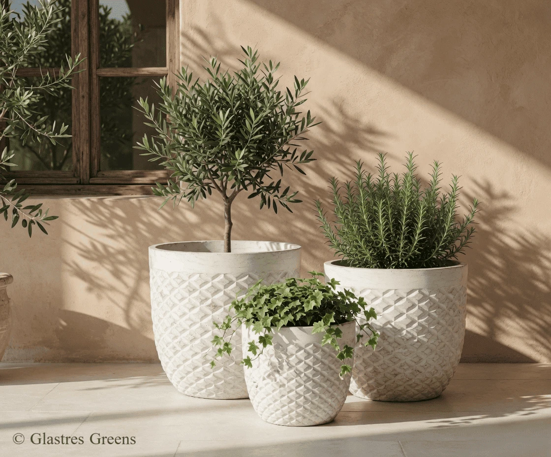 Sustainable large-scale FRP planters in a corporate campus greening project
