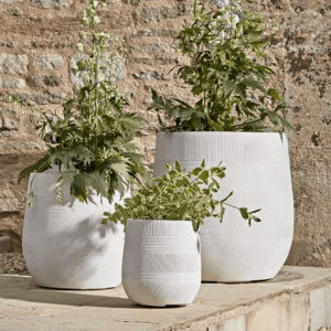 Rustic Outdoor Planter Boxes, Modern Fiberstone Planters, Fiberglass Vertical Garden Pots