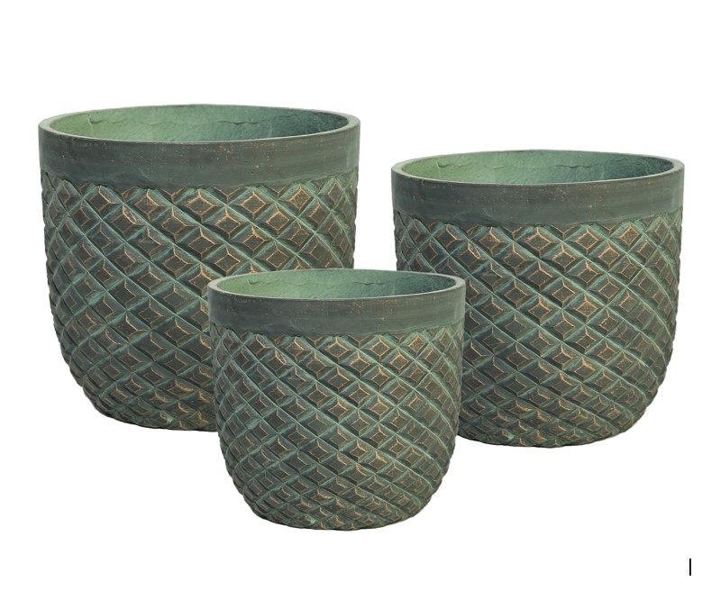 Quad Edge Series, Designer Planters, Fiberglass Pots, Indoor Plant Containers