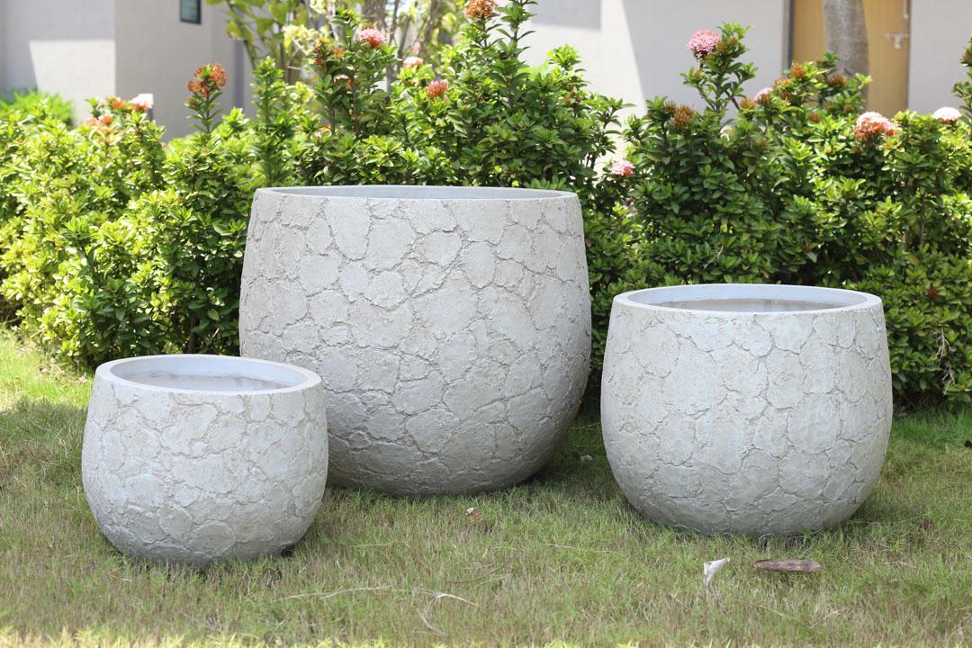 Stone Finish FRP Planter