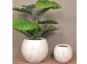 Innovative FRP Planter Collection, Modern Fiberglass Flower Pots, Durable Indoor Decor